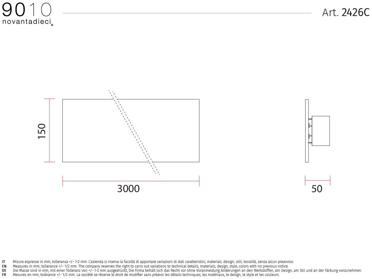 9010 novantadieci Настенный светильник из фарфора  2426a/2426b/2426c  - Вид №6