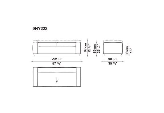 Ткань сад диван B&B Italia Outdoor HYBRID ARCH-00117020 - Вид №9