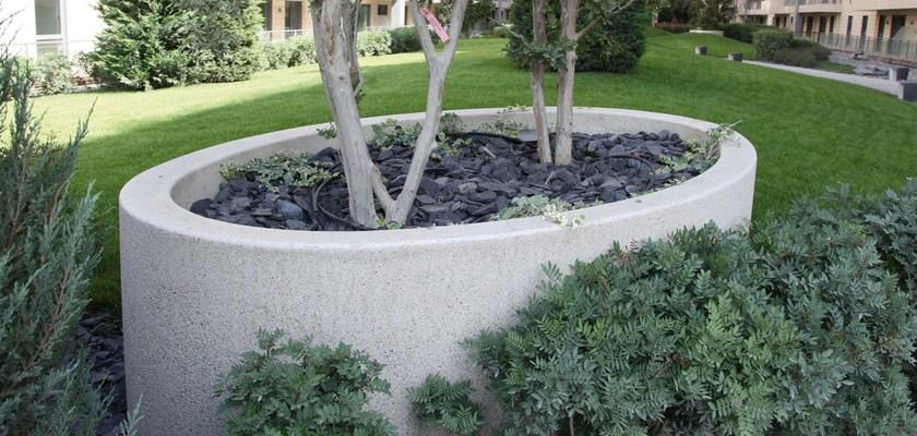 Metalco Кашпо для общественных мест из реконструированного камня sun-id-1369008 - Вид №3