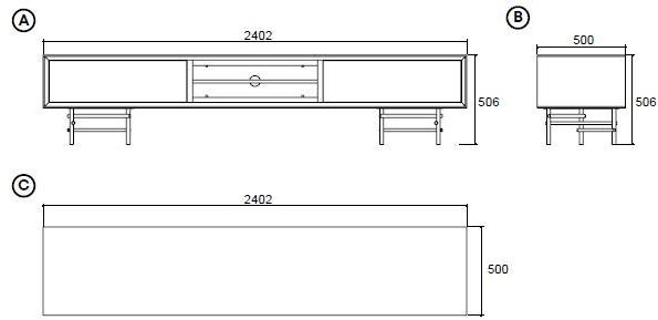 Enza Home Модульная стенка для хранения, лакированная МДФ Astoria sun-id-1427676 - Вид №3