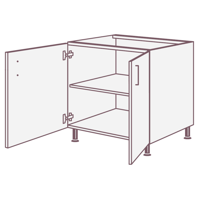 Шкафы напольные  EMN2D SIDAK SIST2994-698