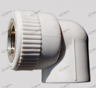 Угольник комбинированный (вн.рез.) 25-3/4 Grise PP-R PROAQUA 27234