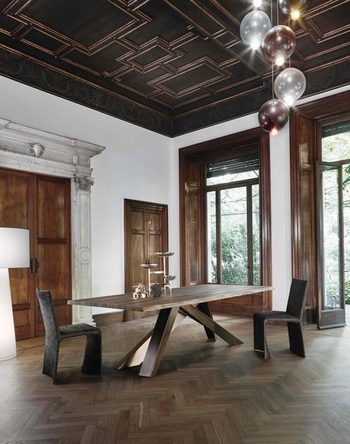 Bonaldo Стол со стальным основанием и деревянной или стеклянной столешницей sun-id-1367890 - Вид №16