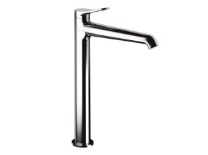 Однорычажный высокий смеситель для раковины без слива