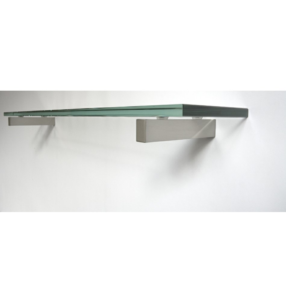 FROST Полкодержатель 4, 20см » 2 шт. почищенный цинк / латунь Матовый Q300520010  - Вид №3