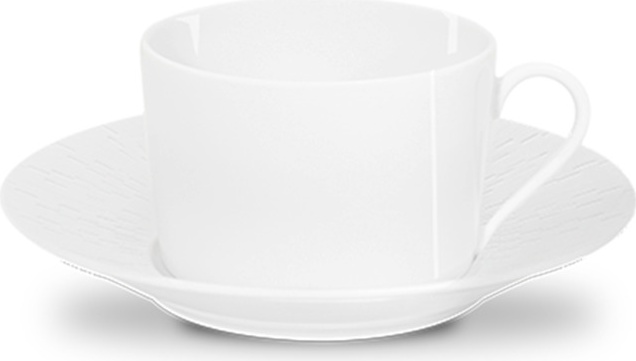10647605 Haviland Чашка чайная с блюдцем Haviland "Инфини Бриллиант" 160мл Фарфор, Керамика 