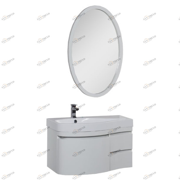 Комплект мебели Aquanet Сопрано 95 L белый (3 ящика) 00169440