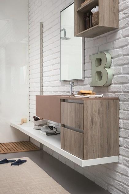 Birex Тумба под умывальник, лакированная, с зеркалом 45 sun-id-1454535 - Вид №2