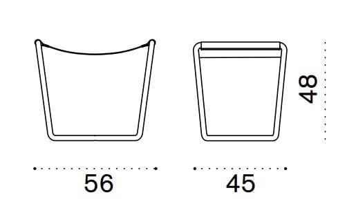 Тканевая Садовая подставка для ног Ethimo слинг ARCH-00003946 - Вид №2
