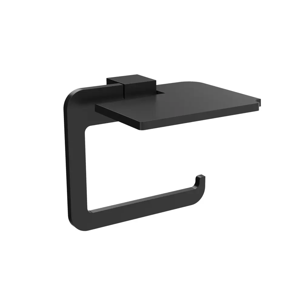 Держатель туалетной бумаги полка навес магия металл черный Santreyd STLM-2053551