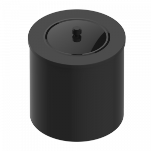 G2K-712CL WASTE BASKET WITH COVER Diameter : 200 mm Thg-paris Faubourg - белый фарфор Покрытие PVD бронза