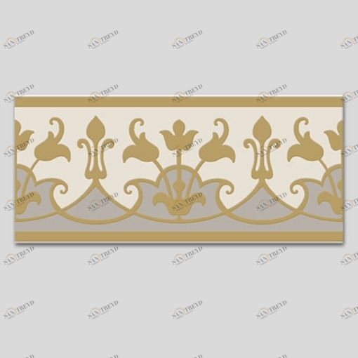 Плитка керамическая бордюр CGLAMFL2 Devon Devon LAMBRIS BELL FLOWER Devon&Devon