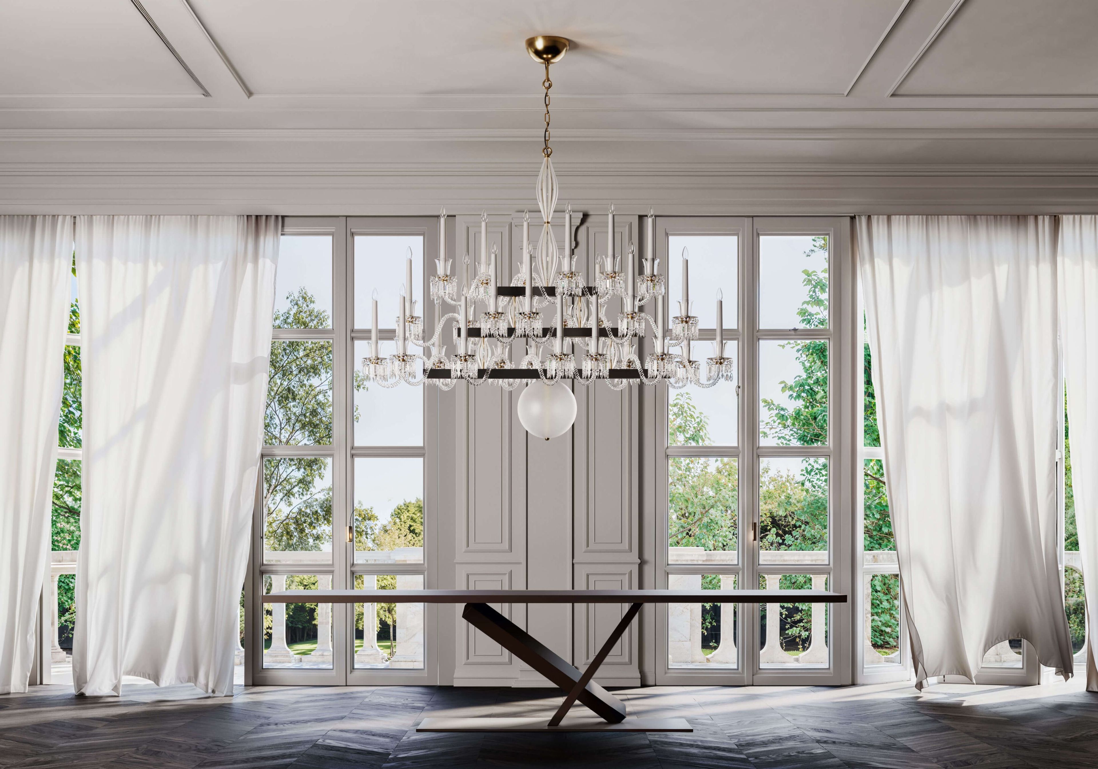 Хрустальная светодиодная люстра с регулируемой яркостью Italamp KEPLERO 358/S26 ARCH-00087590 - Вид №4