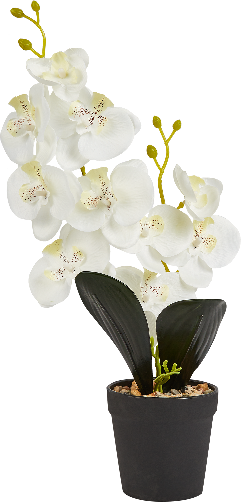 86762943 Искусственное растение Орхидея 40x39.5 см ПВХ цвет белый STLM-0071430 Santreyd 