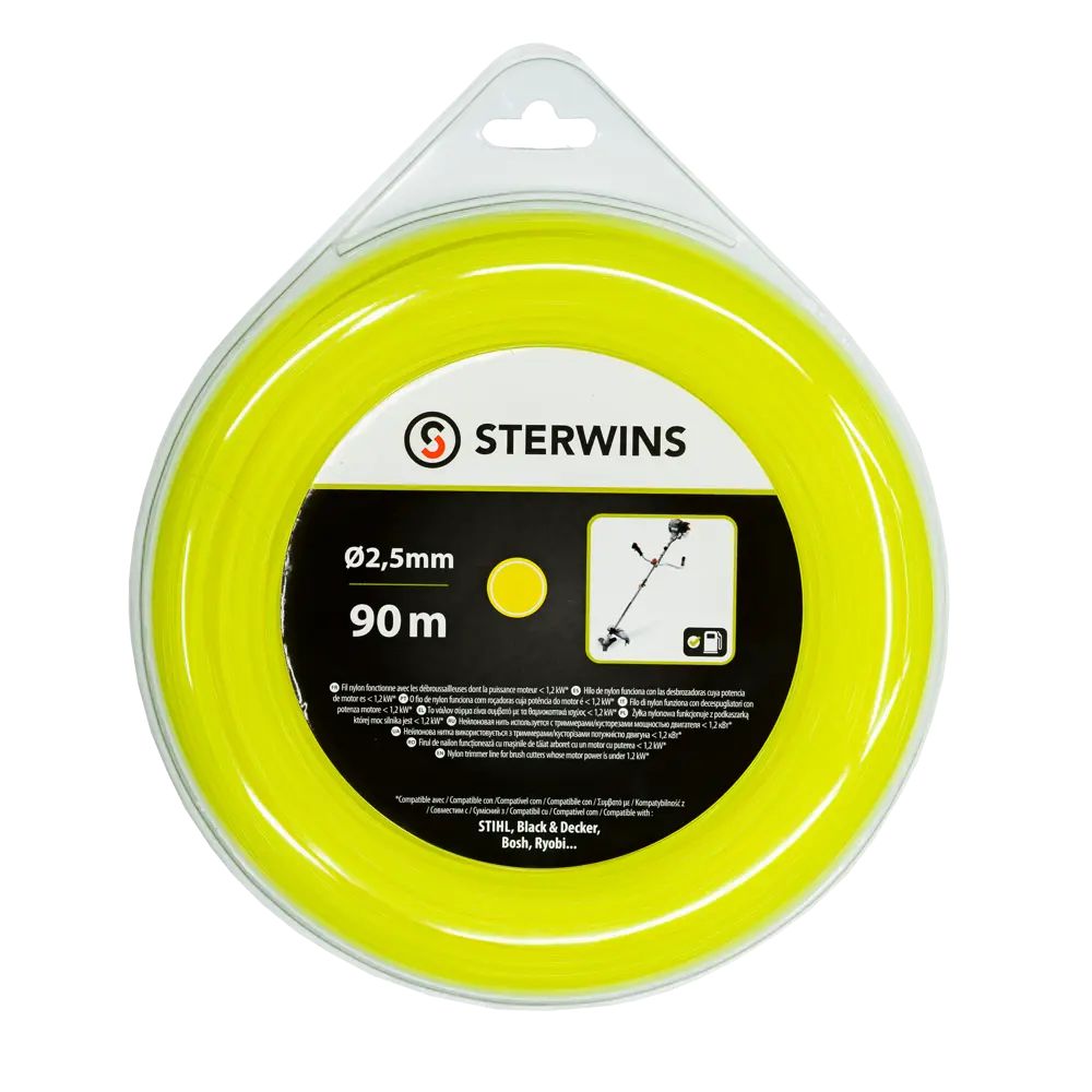 Леска для триммера Sterwins ø2.5 мм 90 м круглая 81946352 STLM-2162518 