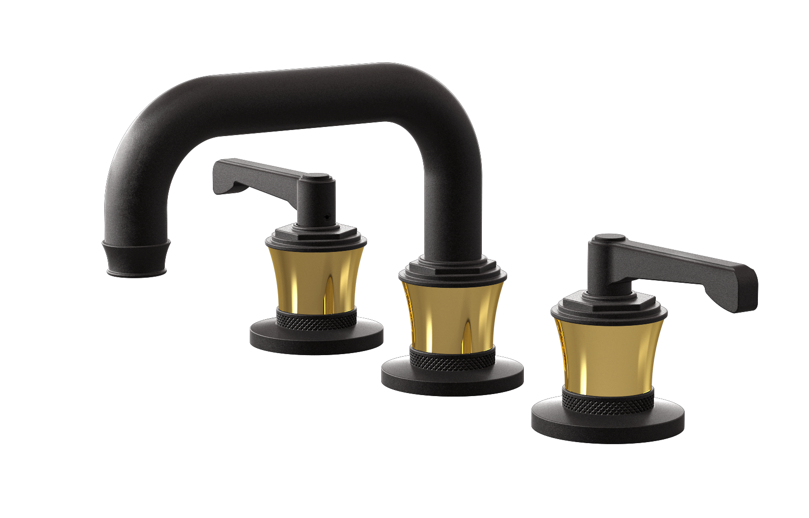 E-11610-R3AU-LM60B-BK Смеситель для умывальника на 3 отвертия GRAFF Vignola