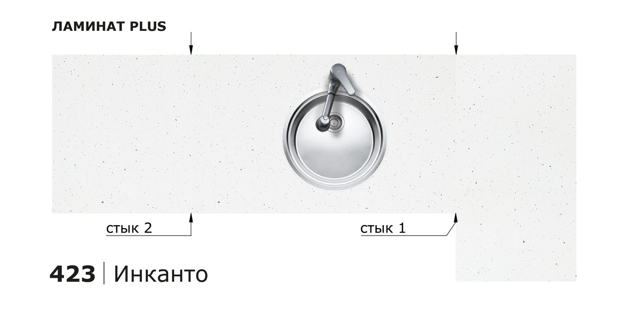 Столешницы для кухни - Инканто LIGRON LIST377 423 - Вид №3