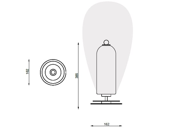 Светодиодная настольная лампа из латуни и стекла LUCE TU Dom Mini ARCH-00060504 - Вид №2