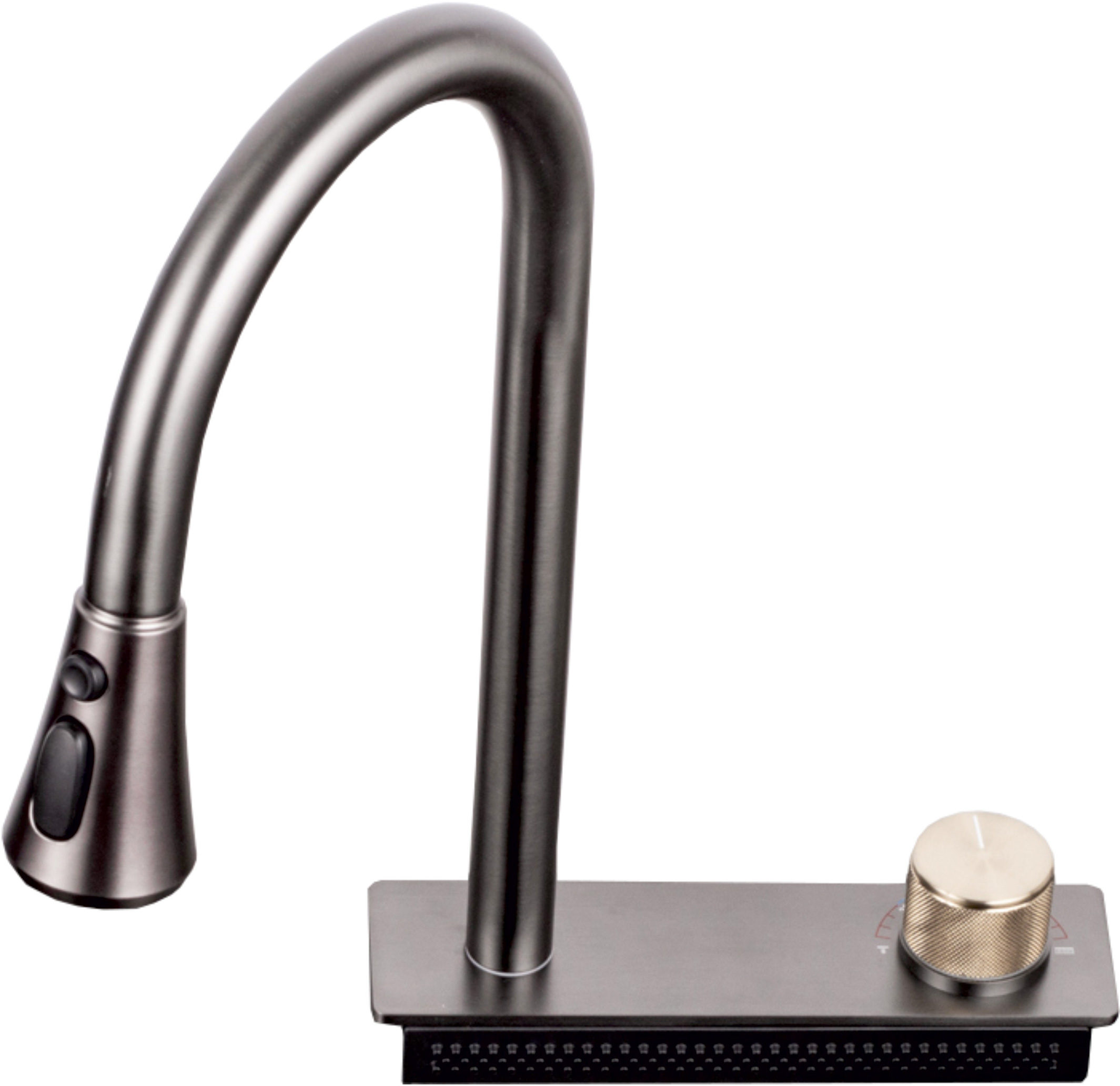 Мойка кухонная ZorG Master R ZM 7546 GRAFIT из нержавеющей стали с водопадом, графит - Вид №5