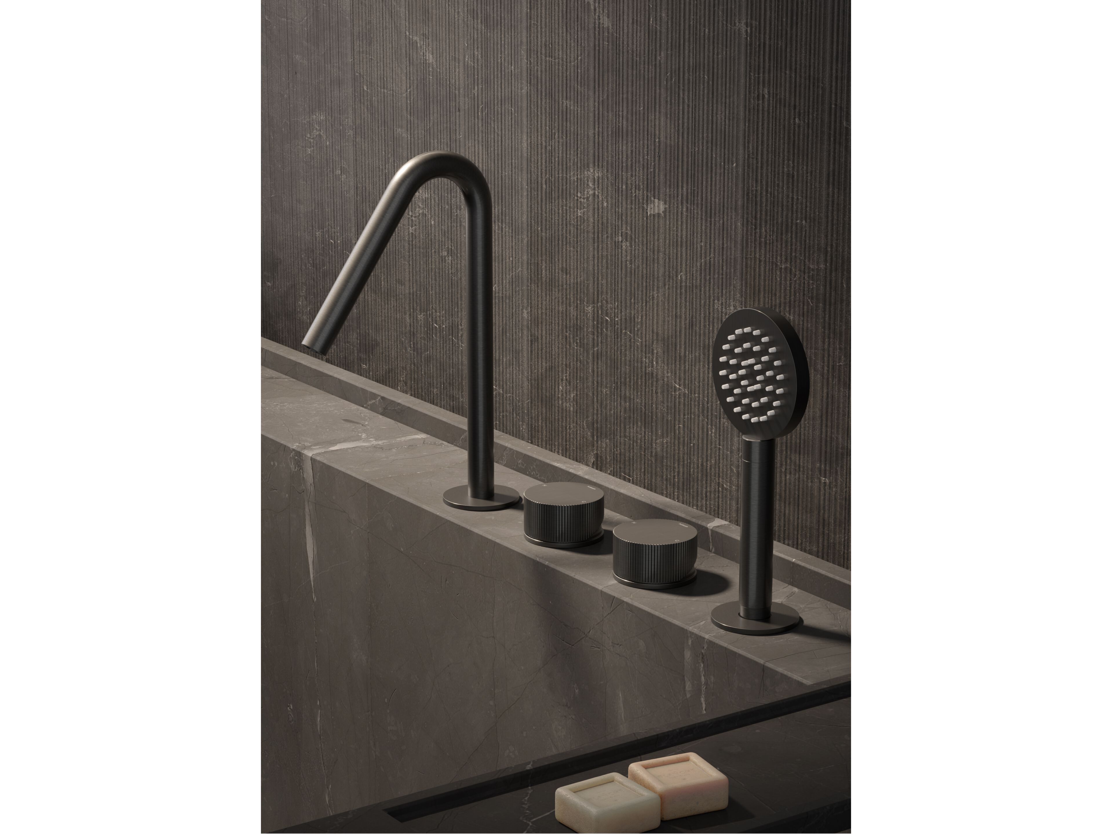 Набор для ванны с 4 отверстиями из латуни Hotbath Guy ARCH-00088753 - Вид №1