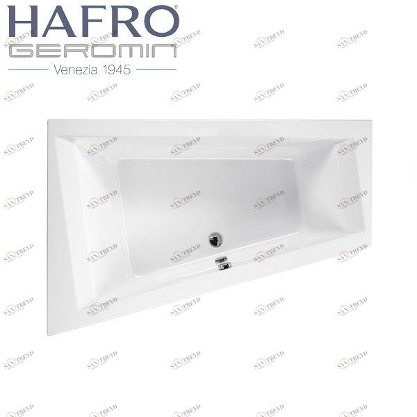 Ванна встраиваемая ассиметричная Era Plus 180 см с гидро и аэромассажем 2ERA5S6 Gruppo Geromin