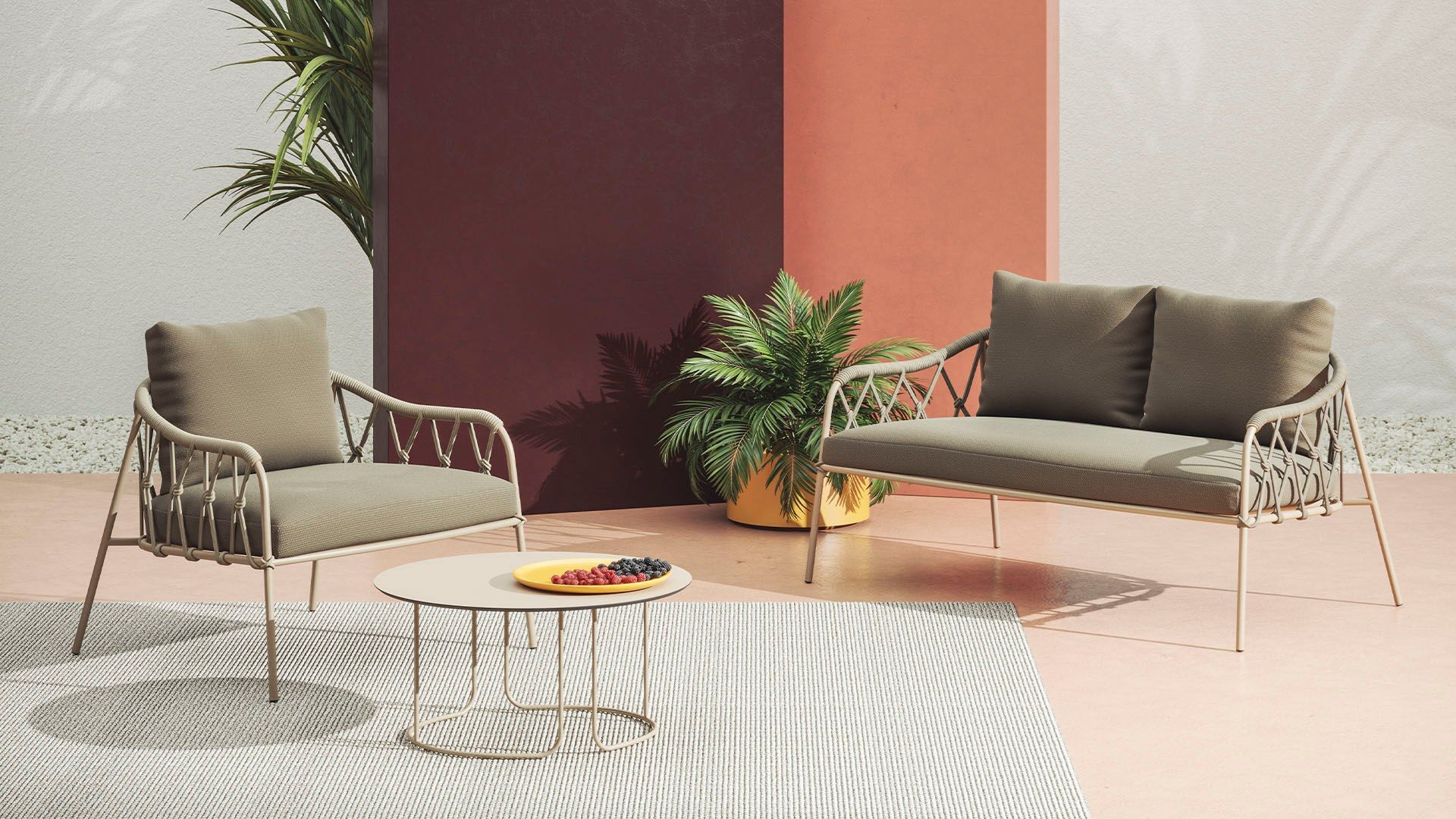 2-местный садовый диван ALMA DESIGN наружная лестница ARCH-00085607 - Вид №2