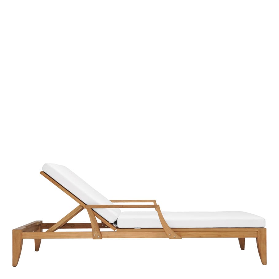 Садовая кровать из тикового дерева с подлокотниками JANUS et Cie Relais ARCH-00146502 - Вид №4