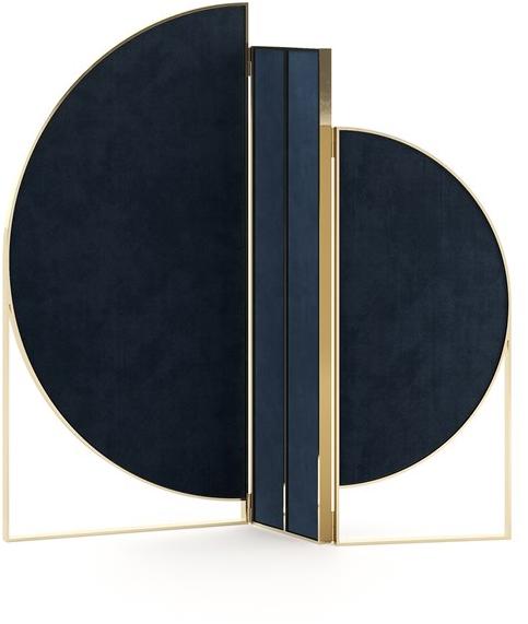 Domkapa Бархатный экран и структура из стали, полированной золотом  Dkm7  - Вид №5