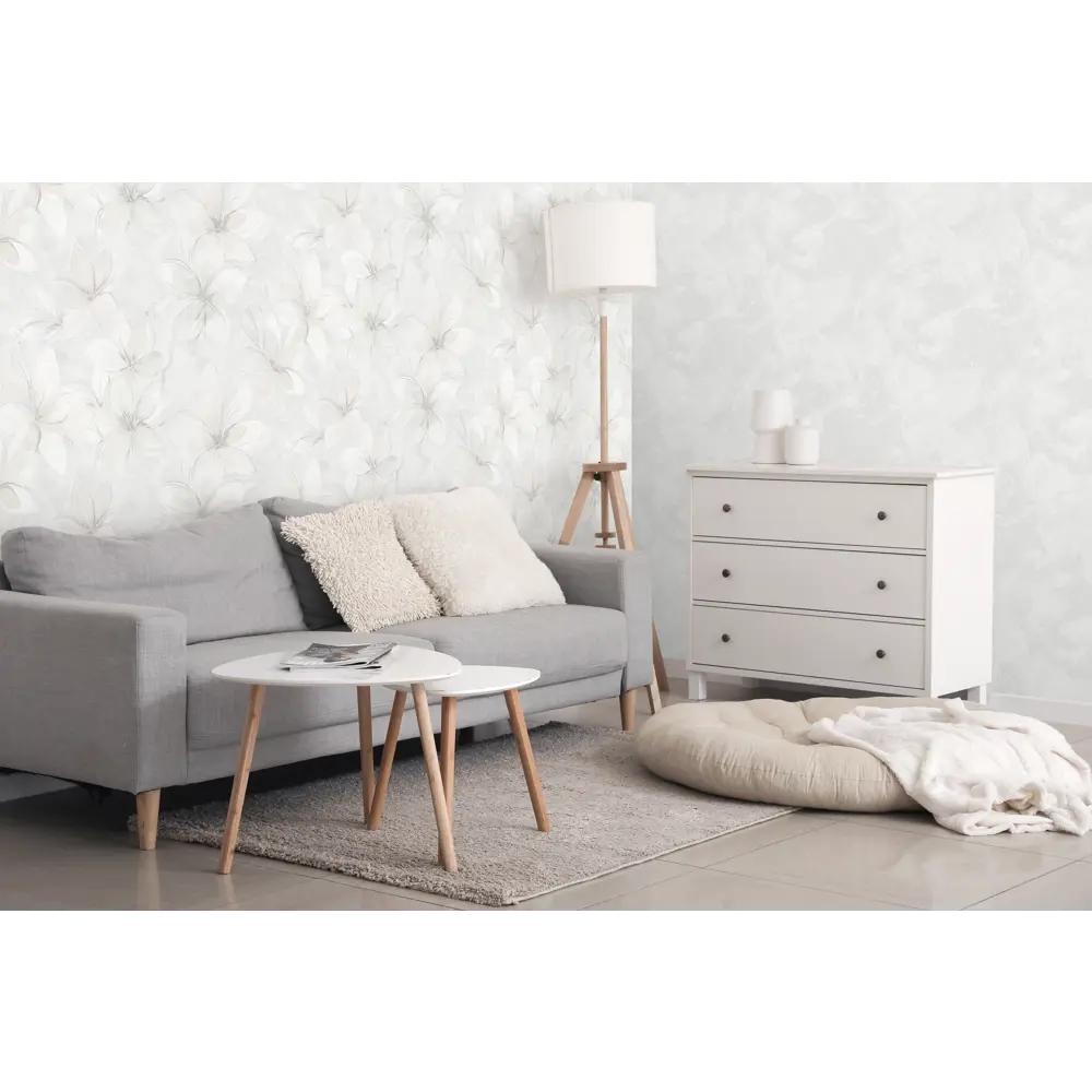 Флизелиновые обои Victoria Stenova Lola серые 1.06 м - стильное решение для современного интерьера 89423659 STLM-1575313 - Вид №5