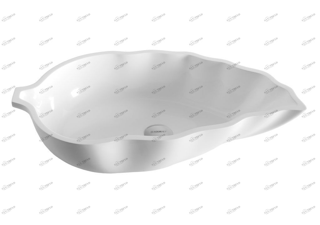 V44 Накладная раковина под столешницу  прямоугольная Aquanet 