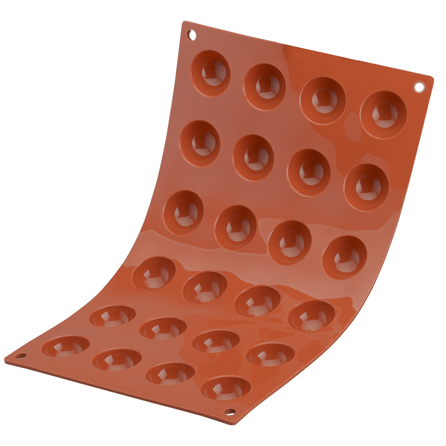 20.006.00.0065 Форма для приготовления пирожных semisfera 17,5 х 23 см силиконовая Silikomart  - Вид №9