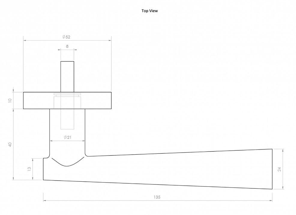 Металлическая ручка на розетке LUSSO Urban ARCH-00145794 - Вид №9