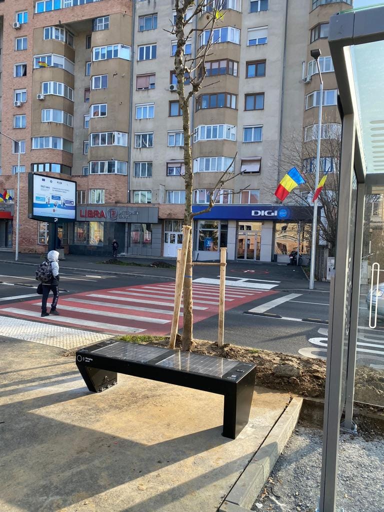 Скамья с USB-разъемом и беспроводной зарядкой EUROCOMITALIA VIVA FULL ARCH-00123854 - Вид №5