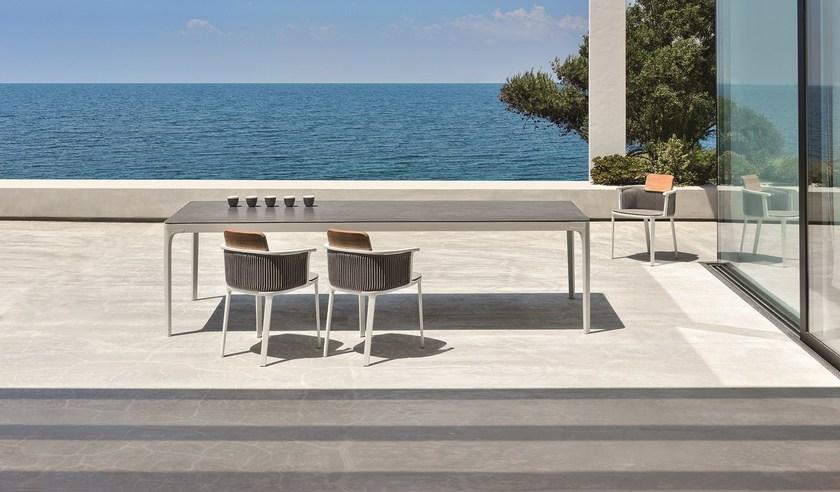 Ethimo Прямоугольный садовый стол из керамогранита Play Pltrm2__t - Вид №3