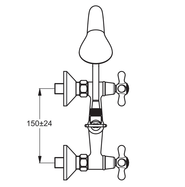 BA131AA Смеситель для душа VIDIMA RETRO - Вид №1