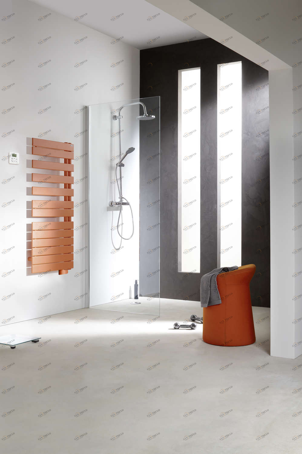 Электрический радиатор TFR-075-055/GF Fassane SPA Asymétrique à droite Acova 1206 