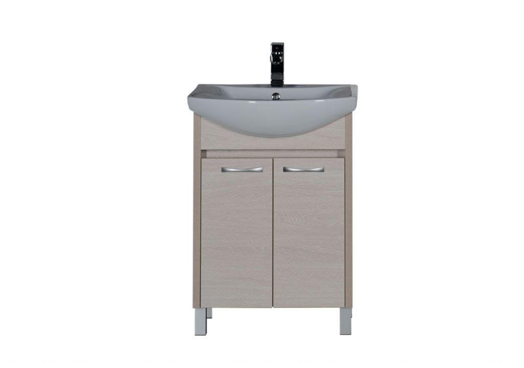 Тумба под раковину Aquanet Донна 60 белый дуб (2 дверцы) sun-id-270522 - Вид №2