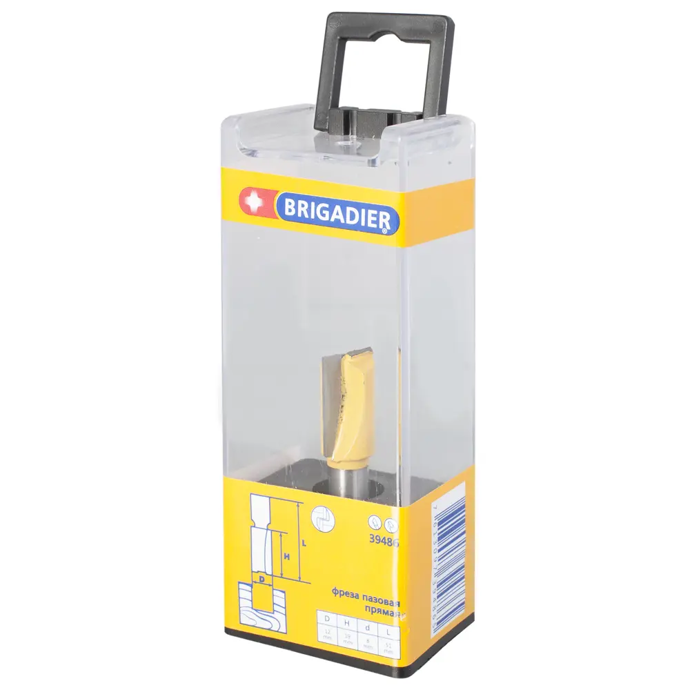 Фреза пазовая прямая Brigadier, D12х19 мм STLM-2159232 - Вид №2