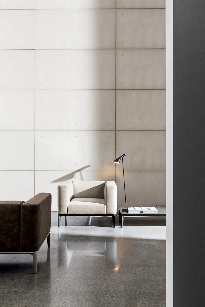 Sovet italia Кресло с обивкой из ткани с подлокотниками Slim sun-id-1430718 - Вид №1