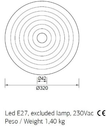 ENGI Настенный светильник / потолочный светильник из керамики Elettra Enetw - Вид №1