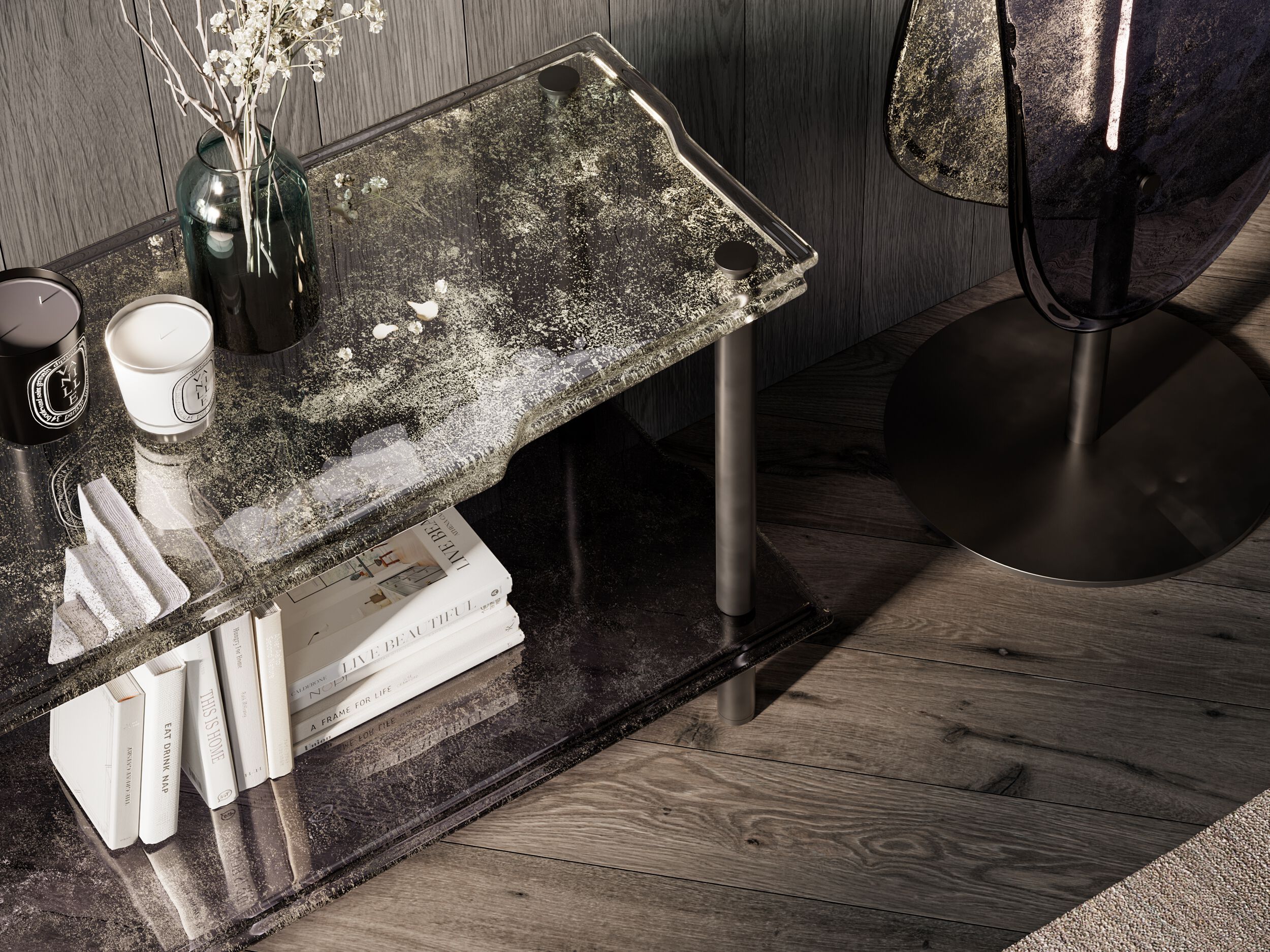 Стеклянная прямоугольная консоль ARTE VENEZIANA Melt ARCH-00055938 - Вид №3