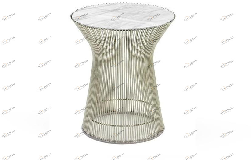KNOLL Круглый сервиз из мрамора и стали Platner sun-id-1474231