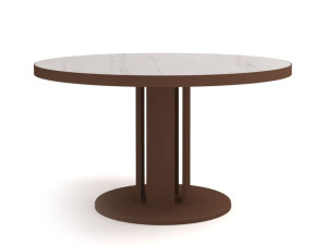 Алюминиевый круглый садовый стол с порошковым покрытием