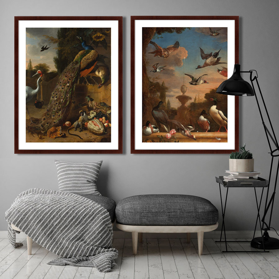Картина в раме 78,5х100 см Garden Landscape 1636 г. КАРТИНЫ В КВАРТИРУ  264189 Бежевый;коричневый;синий;разноцветный  - Вид №2
