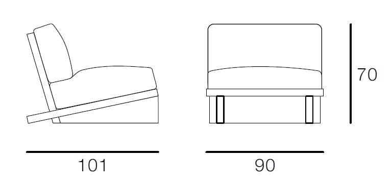 Кресло из ткани и дерева Vical Home Pure ARCH-00120416 - Вид №10
