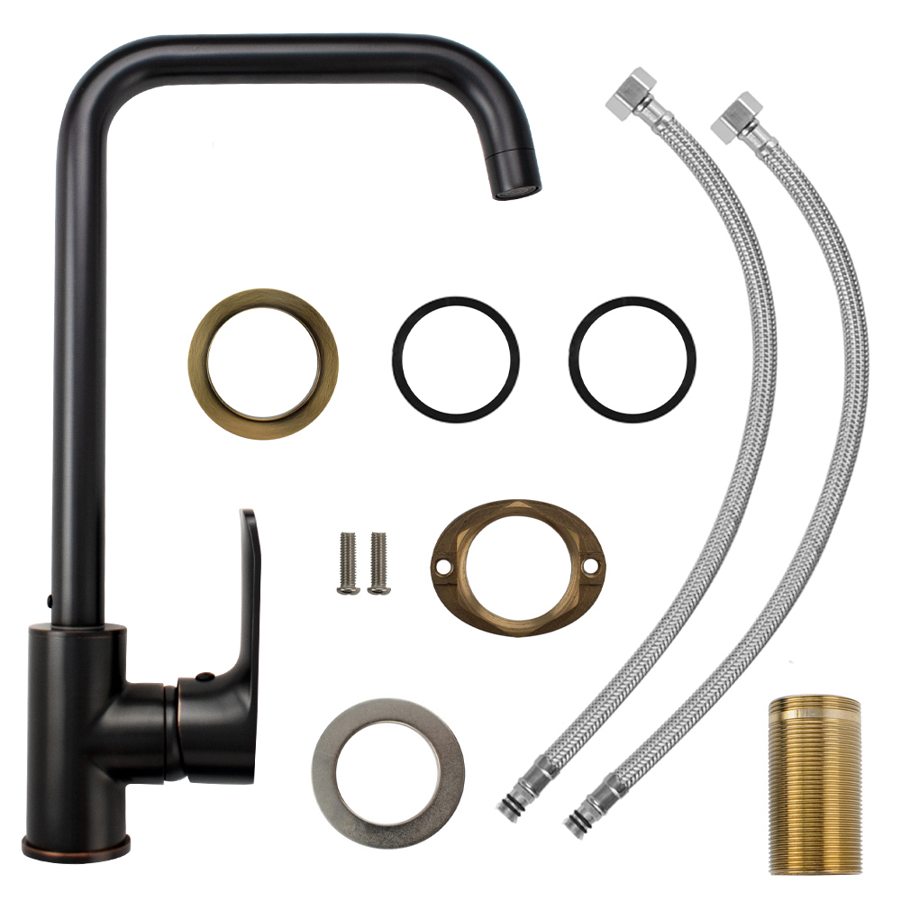 GFmark - Смеситель кухонный, шаровый, боковой, под состаренную МЕДЬ, код: 5754  - Вид №4