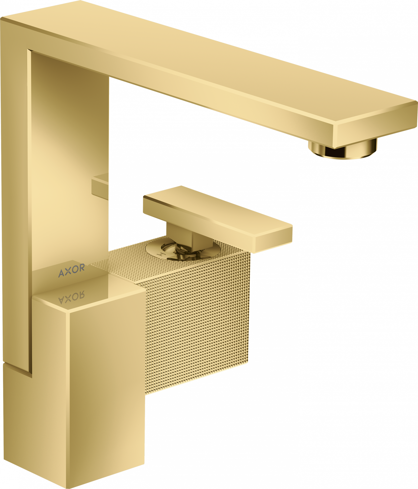 46021990 Смеситель для раковины 190, однорычажный, со сливным клапаном Push-Open - AXOR EDGE с алмазной огранкой