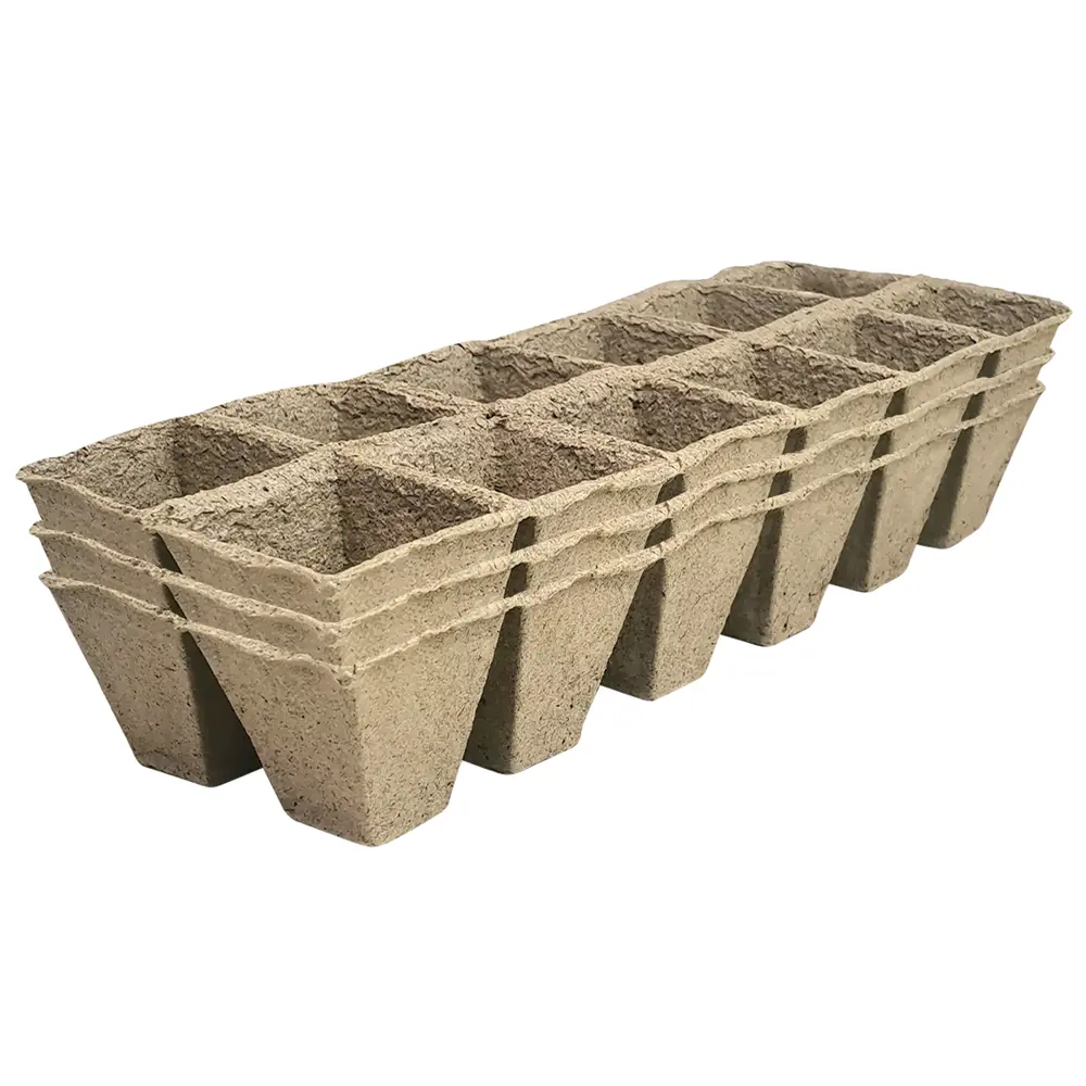 ГАЗОНCITY Торфяные горшки для рассады 36 шт — 100% приживаемость растений 89397539 STLM-1578818