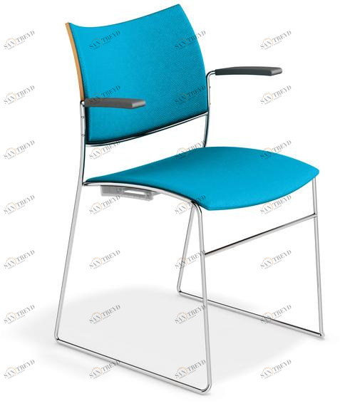 Casala Стул из ткани с подлокотниками Curvy 3287-10