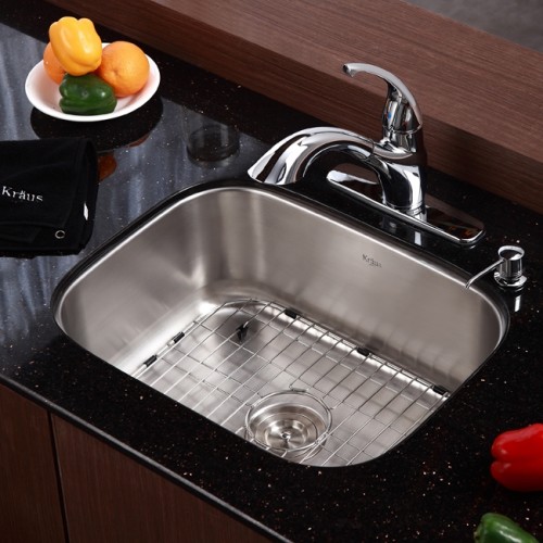 KBU12-KPF2210ORB-KSD30ORB Накладная раковина на столешницу  прямоугольная Krausru  - Вид №10